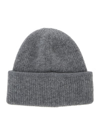 Jacquemus Women Le Bonnet Gros Grain Is A Hat Characterized By A Processing In Alpaca And Merino Wool In Gray Unisex
