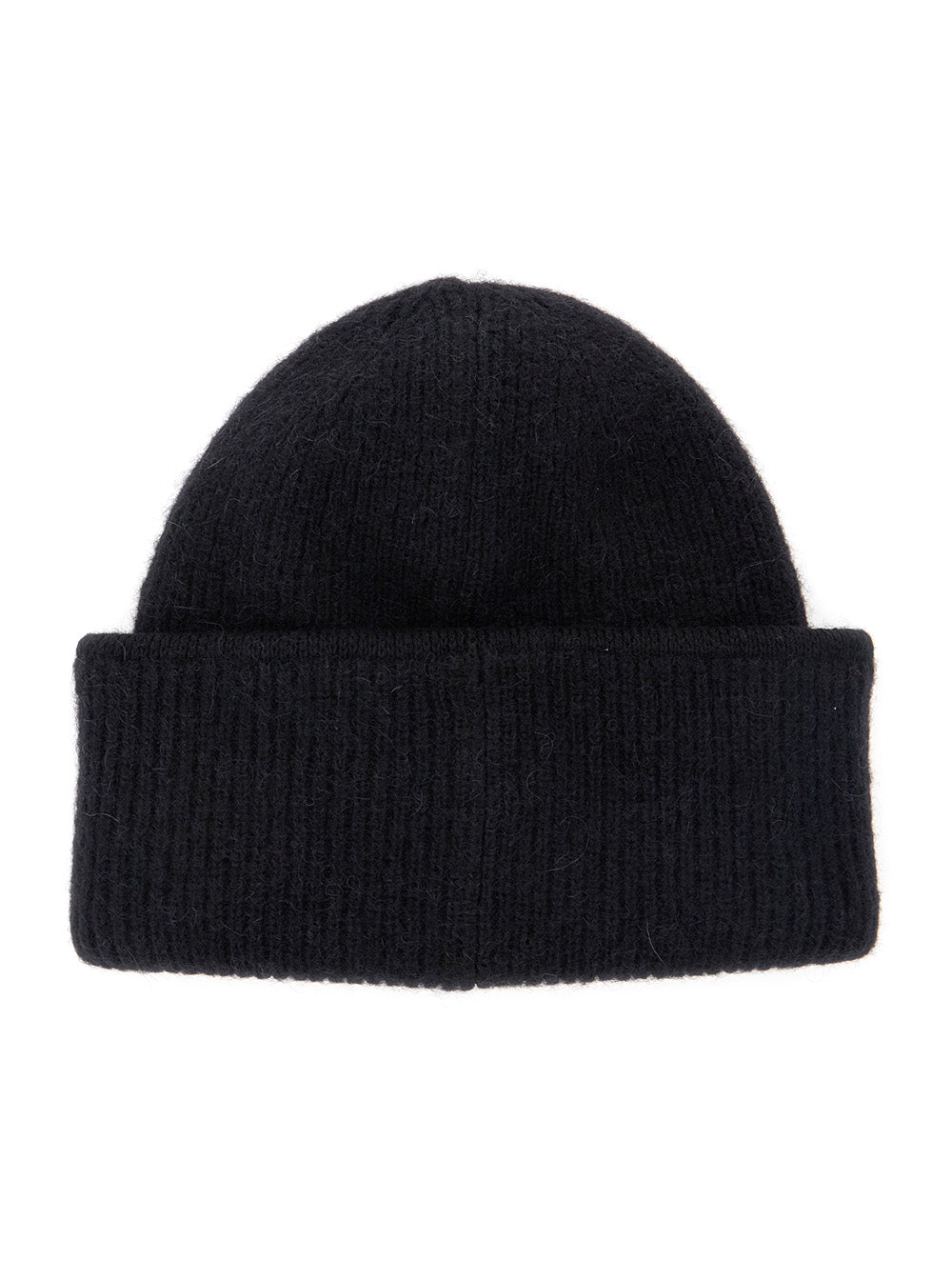 Jacquemus Women Le Bonnet Gros Grain Is A Hat With A Gros Grain Brim Made Of Black Unisex Alpaca, Nylon, And Merino Wool