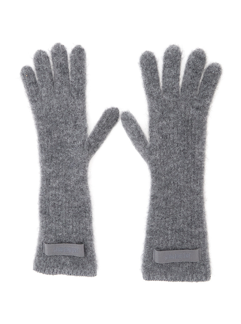 Jacquemus Women Les Gants Gros Grain Are Gloves Characterized By A Composition Of Alpaca Wool, Nylon, And Merino Wool In Gray Unisex