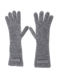 Jacquemus Women Les Gants Gros Grain Are Gloves Characterized By A Composition Of Alpaca Wool, Nylon, And Merino Wool In Gray Unisex