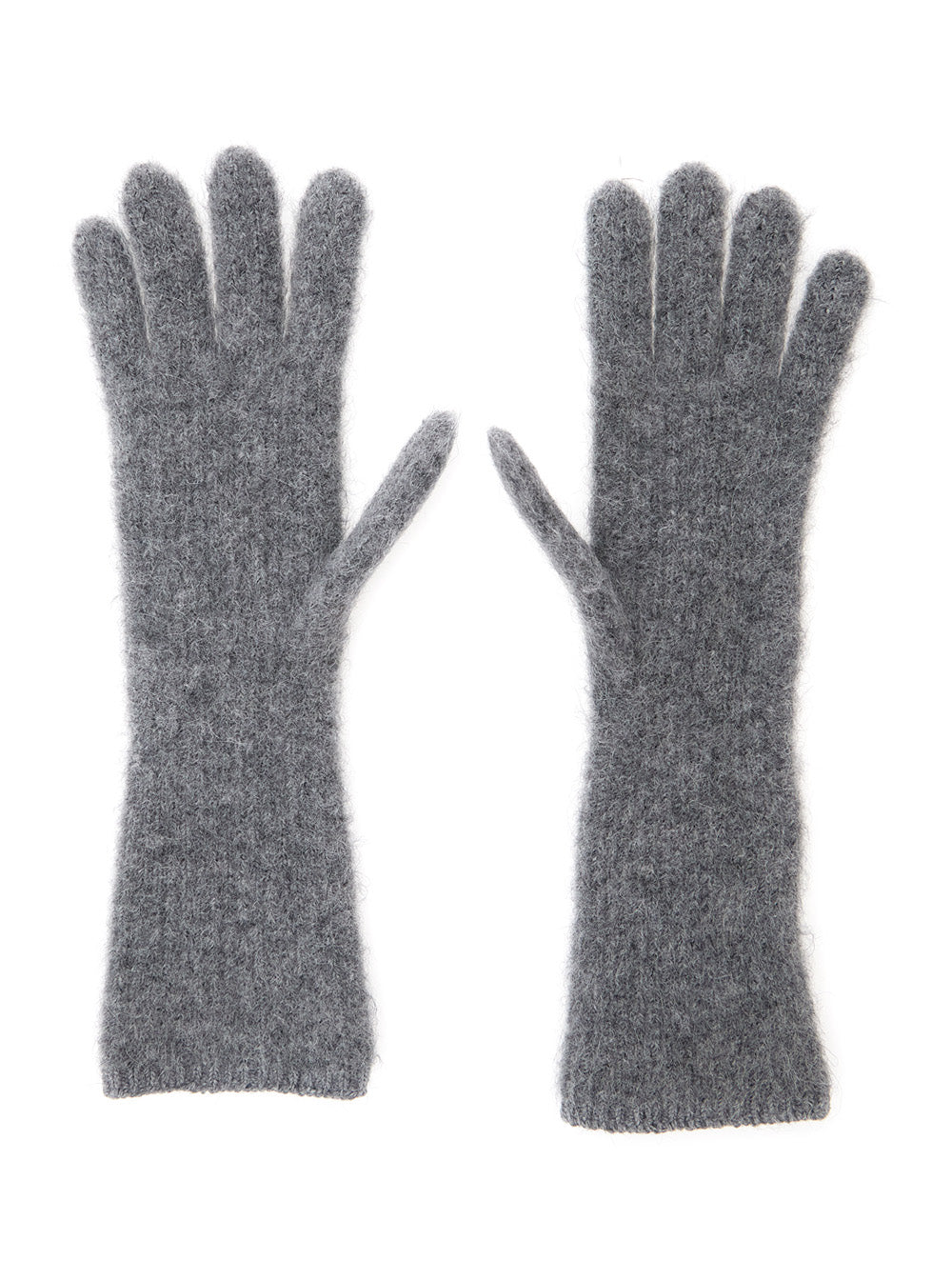 Jacquemus Women Les Gants Gros Grain Are Gloves Characterized By A Composition Of Alpaca Wool, Nylon, And Merino Wool In Gray Unisex