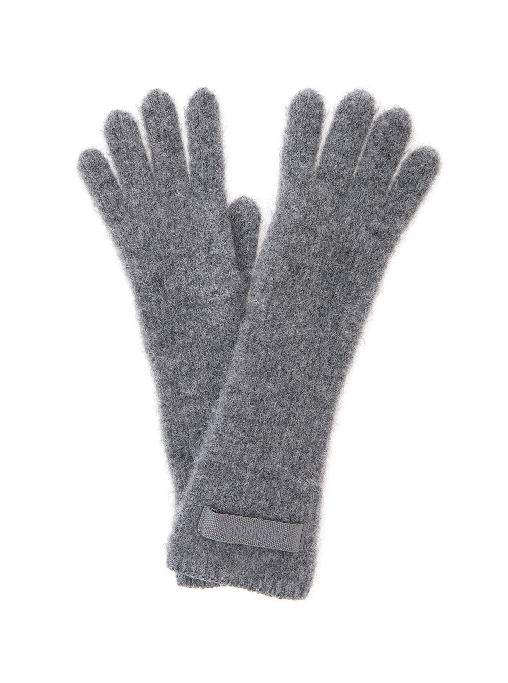 Jacquemus Women Les Gants Gros Grain Are Gloves Characterized By A Composition Of Alpaca Wool, Nylon, And Merino Wool In Gray Unisex
