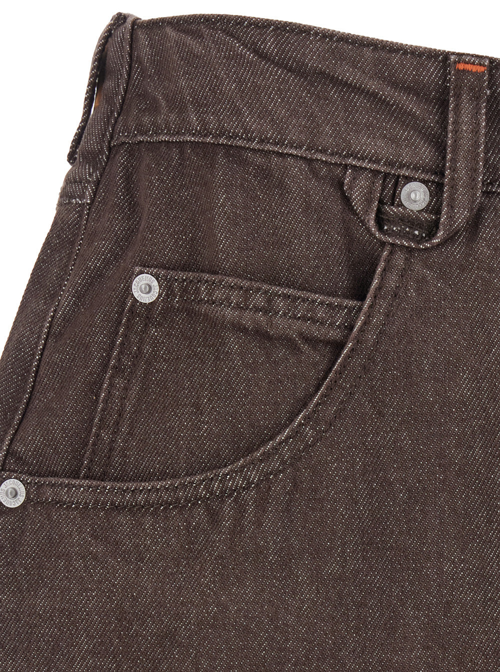 JACQUEMUS Jacquemus Men 'Le De-Nimes Tempo' Brown Jeans With Rear Logo Patch And Wide-Leg In Denim For Men