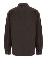 JACQUEMUS Jacquemus Men 'La Chemise De-Nimes Simon' Brown Shirt With Classic Collar And Logo Lettering On The Front In Denim For Men