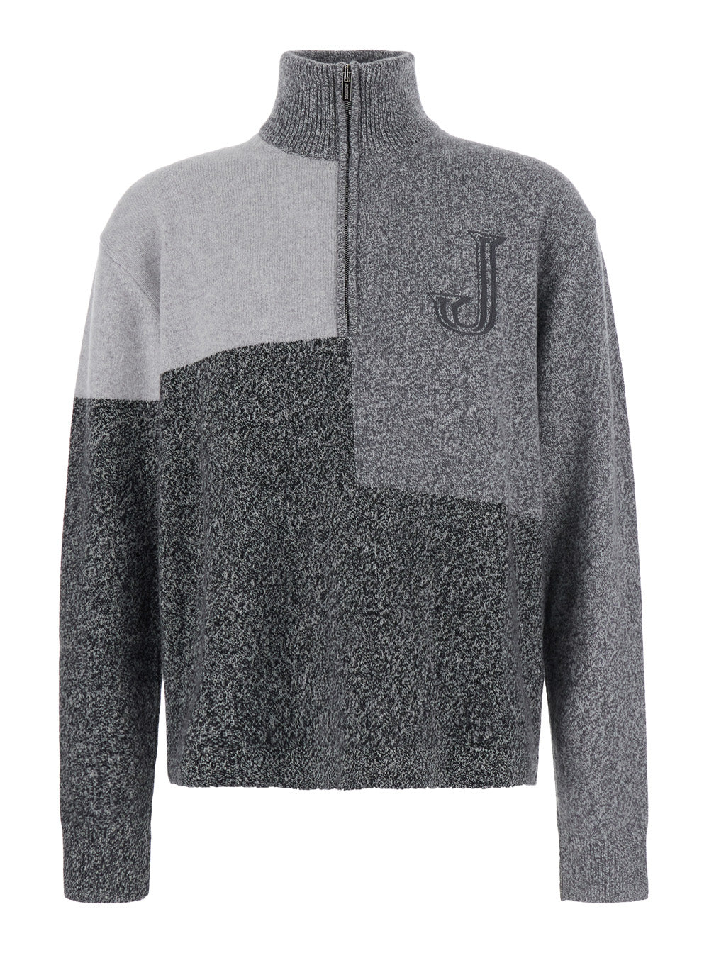 JACQUEMUS Jacquemus Men Le Camionneur Orlando Is A Gray Cotton Sweater With A Crew Neck And Long Sleeves, Unisex