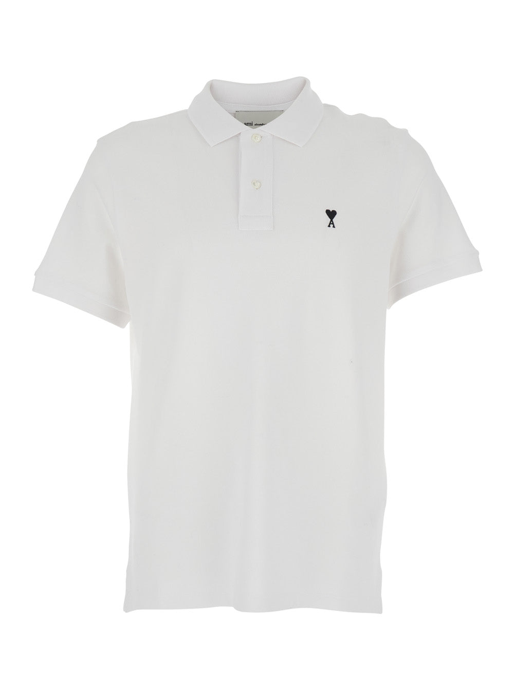 Ami Paris Men Polo Shirt With Adc Embroidery On The Front And Classic Collar In White For Men