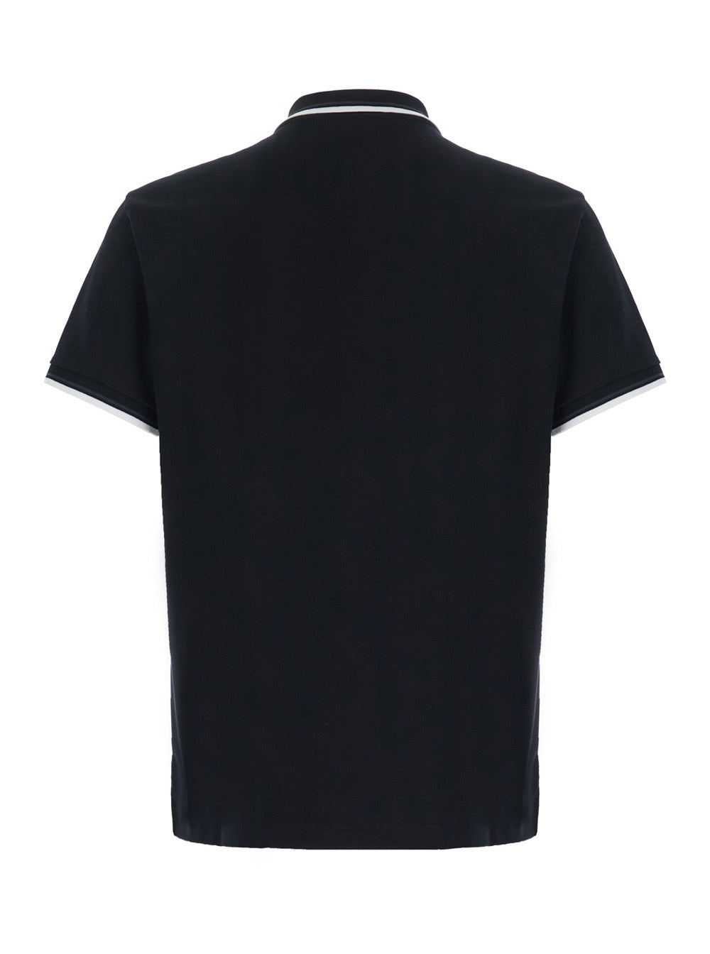Gucci Men Black Polo Shirt With Contrasting Classic Collar And Logo Embroidery On The Front In Cotton For Men