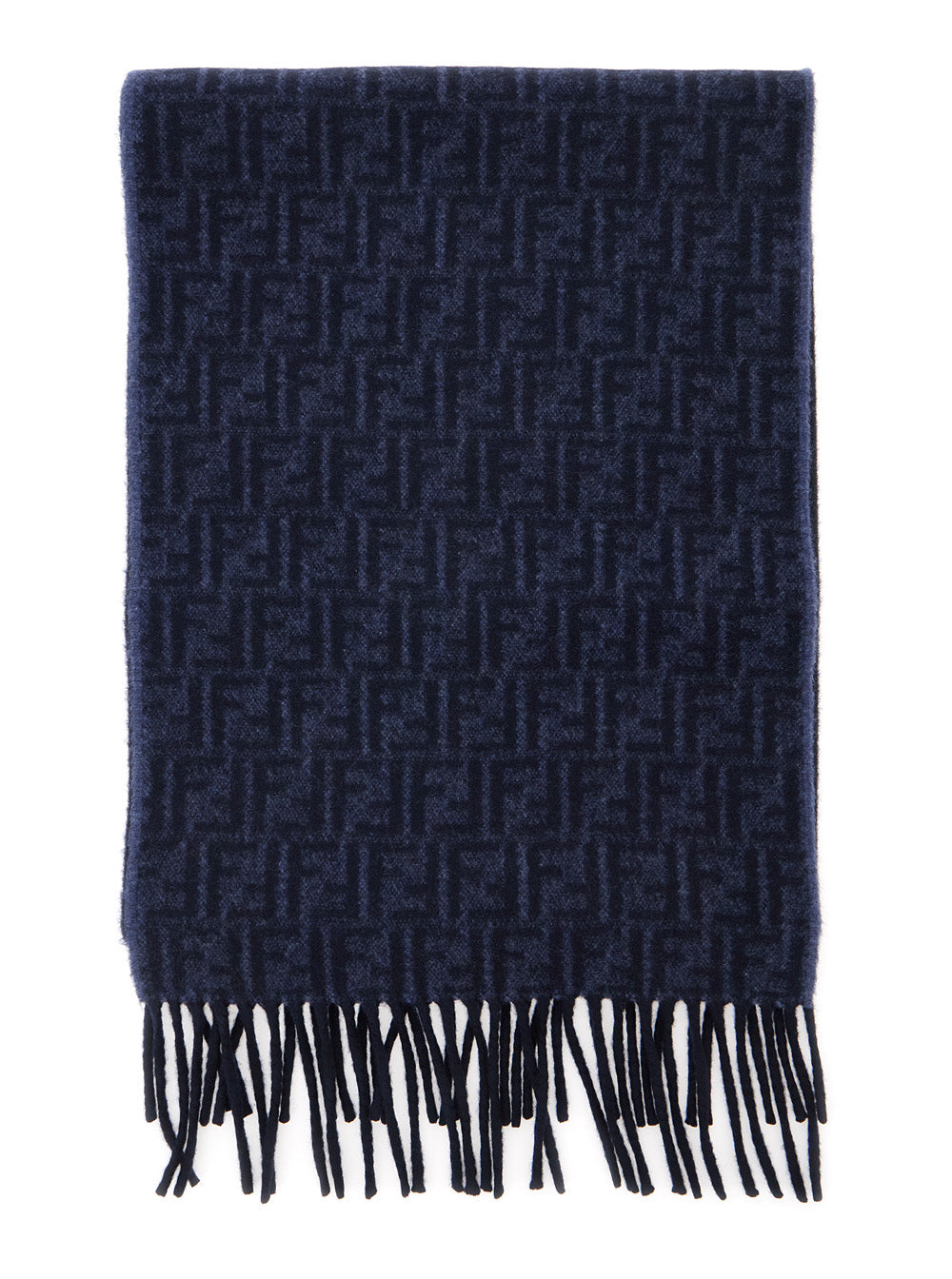 Fendi Men Ff Wool Con Frange