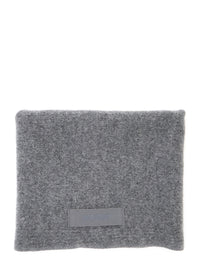 Jacquemus Women Le Chale Gros Grain Is A Unisex Scarf Made Of Gray Alpaca And Merino Wool