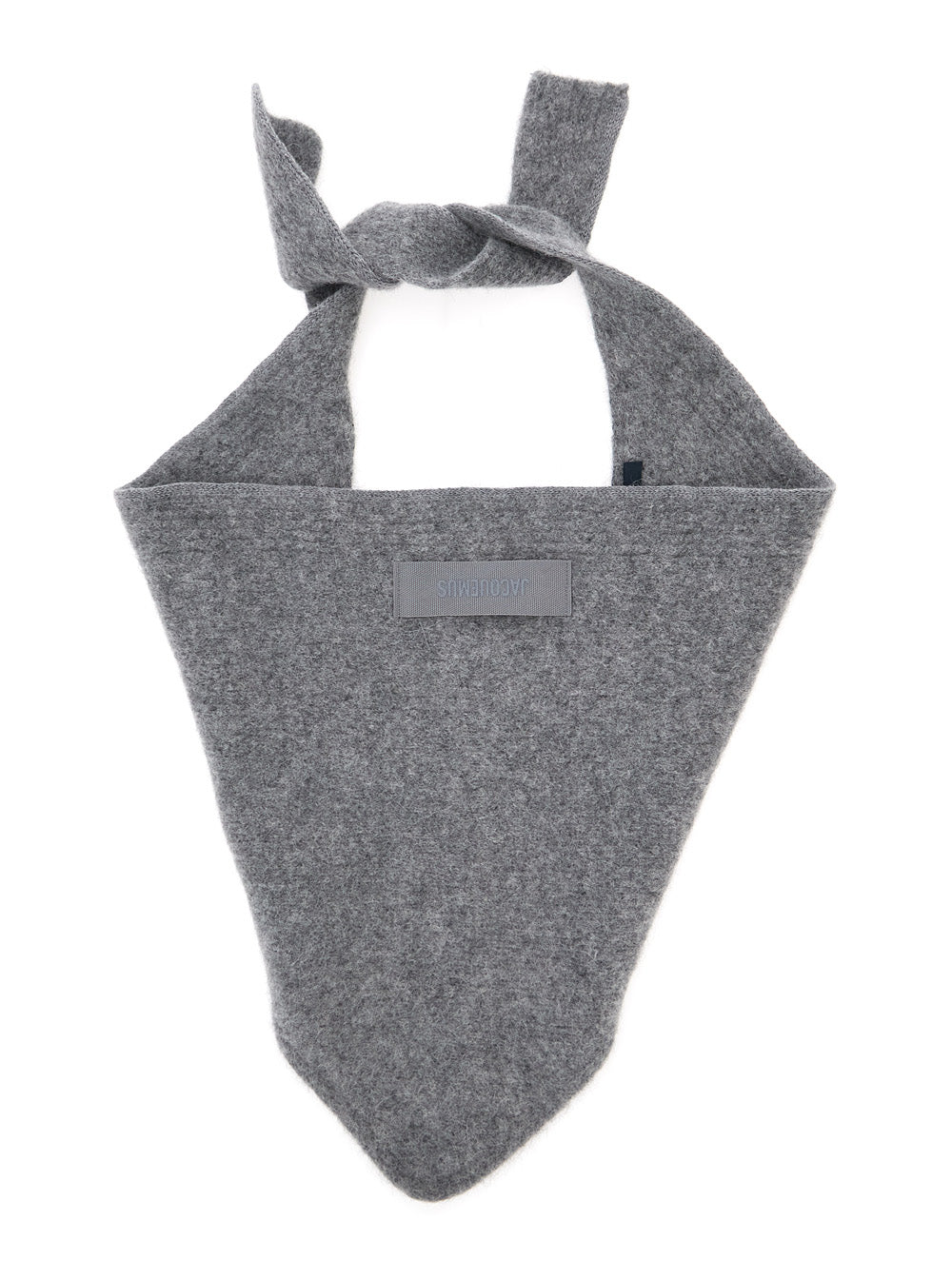 Jacquemus Women Le Chale Gros Grain Is A Unisex Scarf Made Of Gray Alpaca And Merino Wool