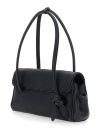 Jacquemus Women Le Turismo Long Is A Unisex Black Calf Leather Shoulder Bag