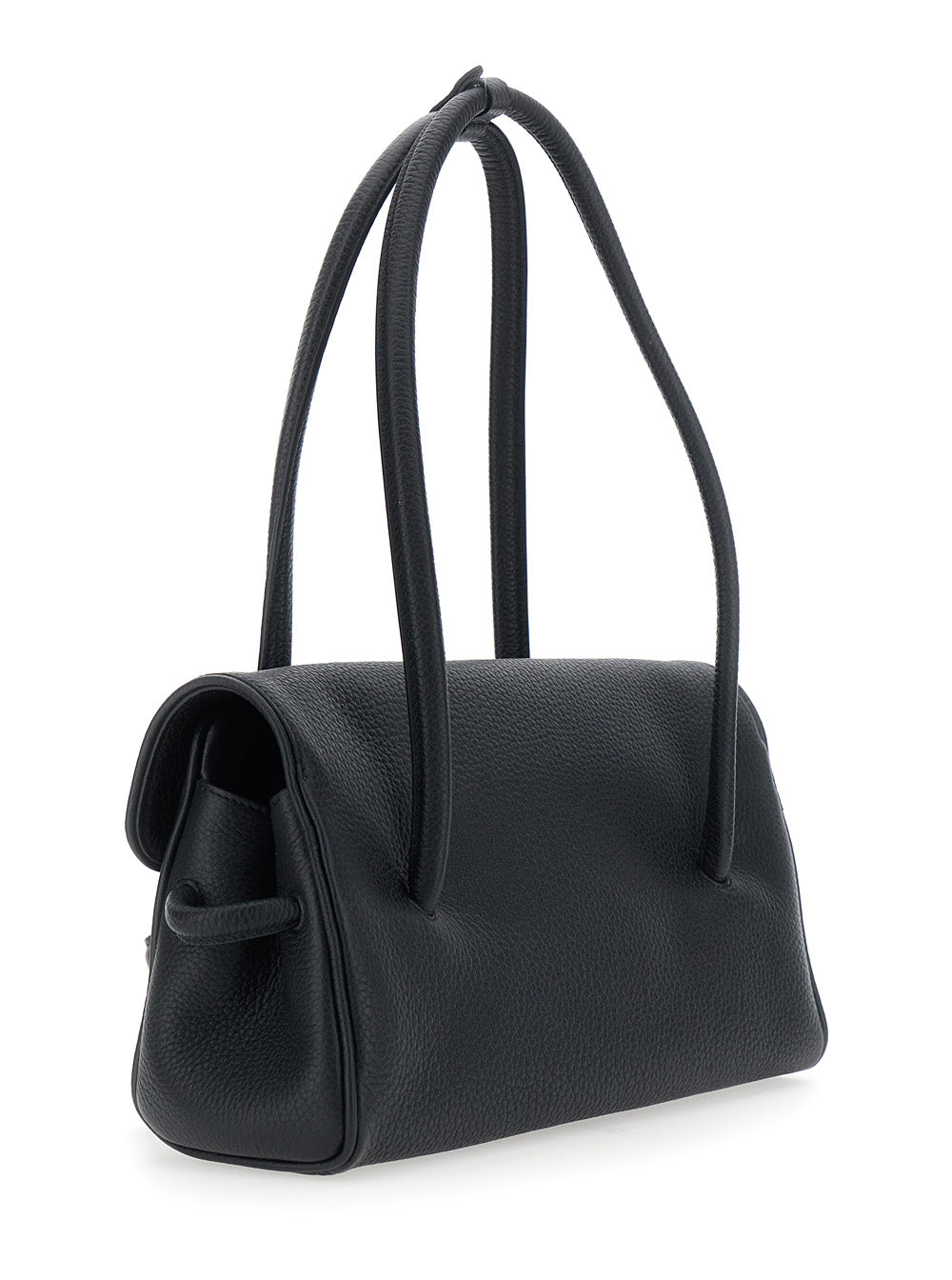 Jacquemus Women Le Turismo Long Is A Unisex Black Calf Leather Shoulder Bag