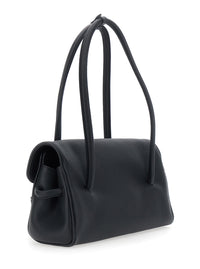 Jacquemus Women Le Turismo Long Is A Unisex Black Calf Leather Shoulder Bag