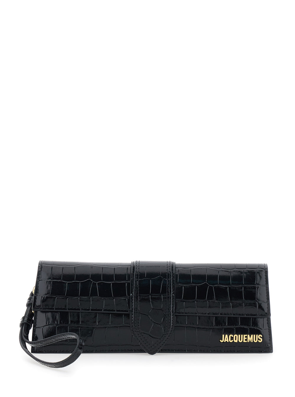 Jacquemus Women The Boy Pouch With Leather Details And Black Unisex Color