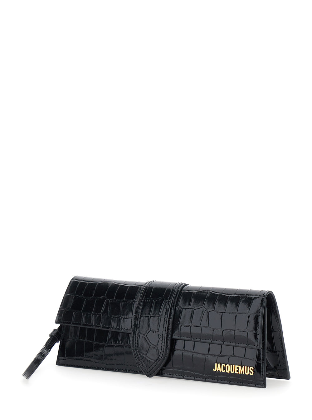 Jacquemus Women The Boy Pouch With Leather Details And Black Unisex Color