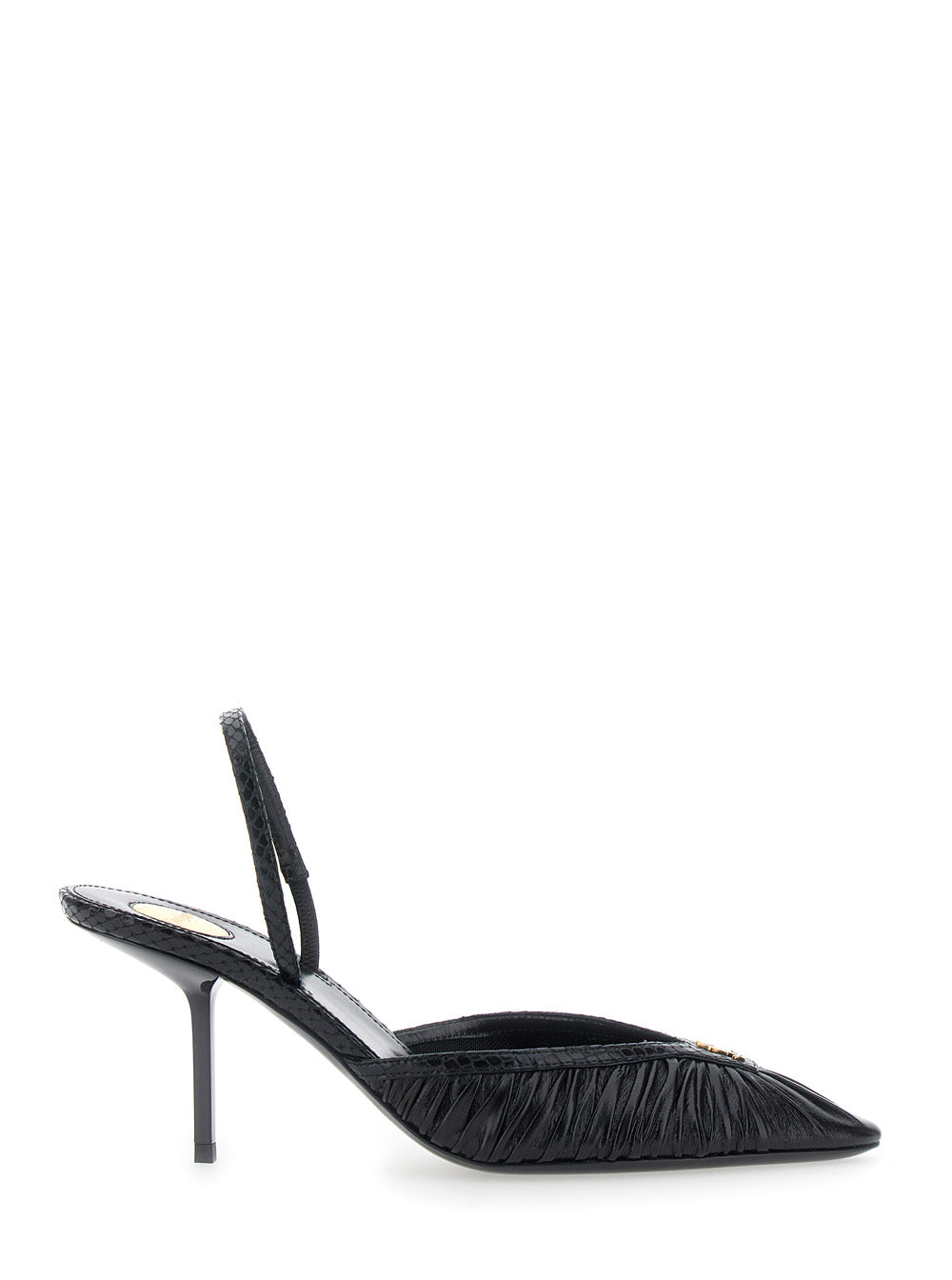 SAINT LAURENT Saint Laurent Women Folie 75 Slingback Pump Embossed Python