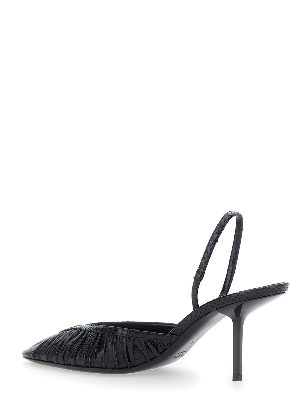 SAINT LAURENT Saint Laurent Women Folie 75 Slingback Pump Embossed Python