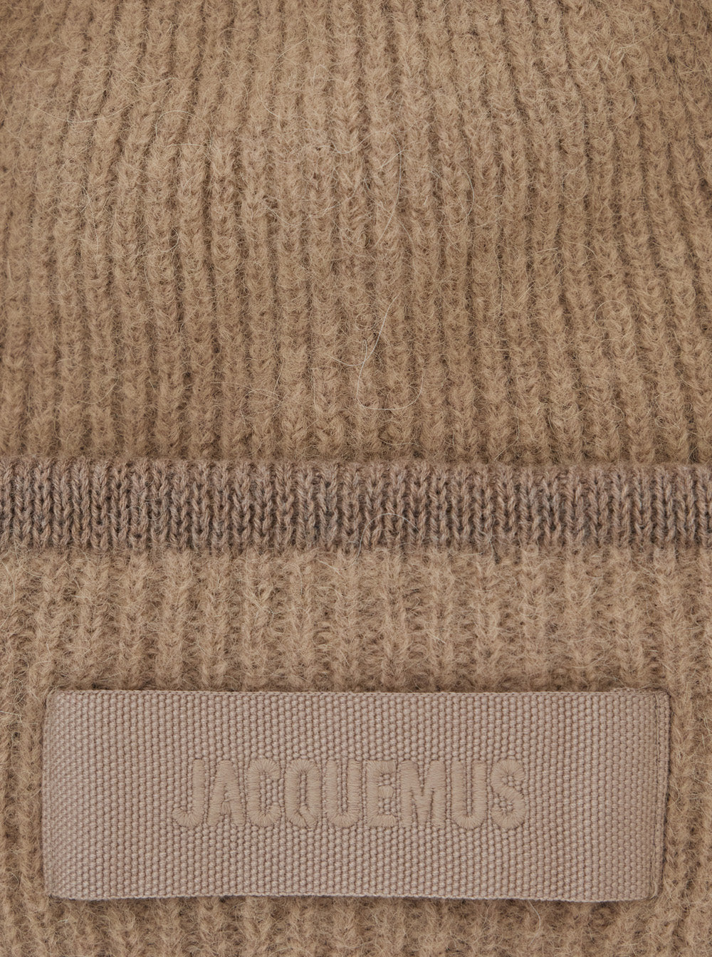 Jacquemus Men Le Bonnet Gros Grain Is A Hat With Gros Grain Details And Elegant Beige Finishes For Women