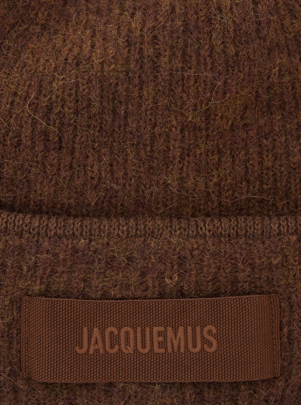 Jacquemus Men Le Bonnet Gros Grain Is A Hat Characterized By A Gros Grain Band And An Elegant Design. Brown Color. Unisex.