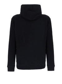 Ami Paris Men Black Zip-Up Sweatshirt With Ami De Coeur Logo In Red, Made Of Cotton, Unisex