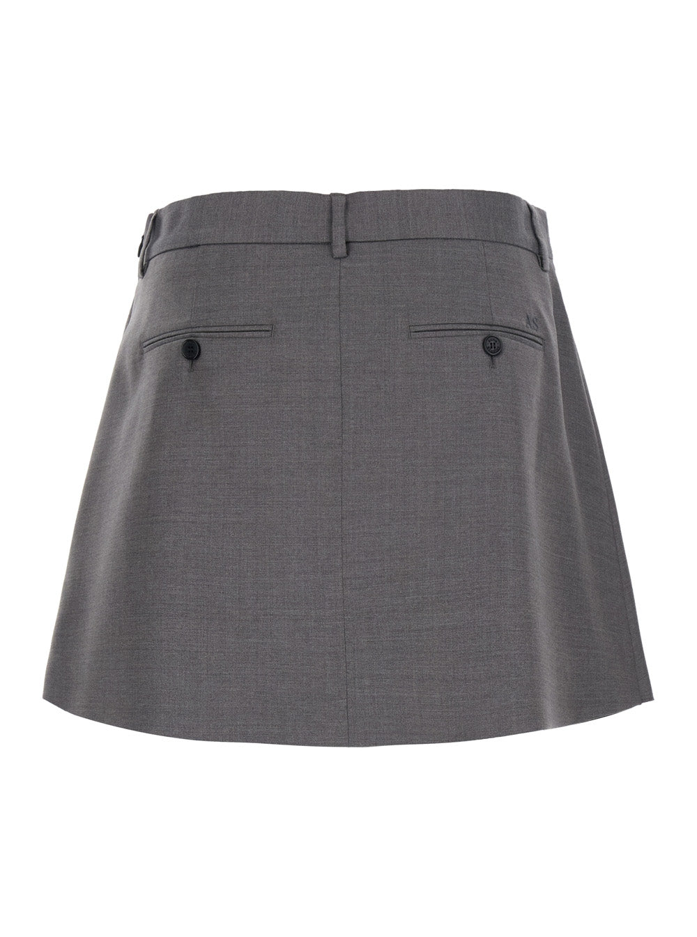 Acne Studios Women Gray Skirt With Tech Fabric Details