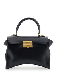 BALENCIAGA Balenciaga Women Hg Aven Top Handle Small Bag In Shiny Box Calf