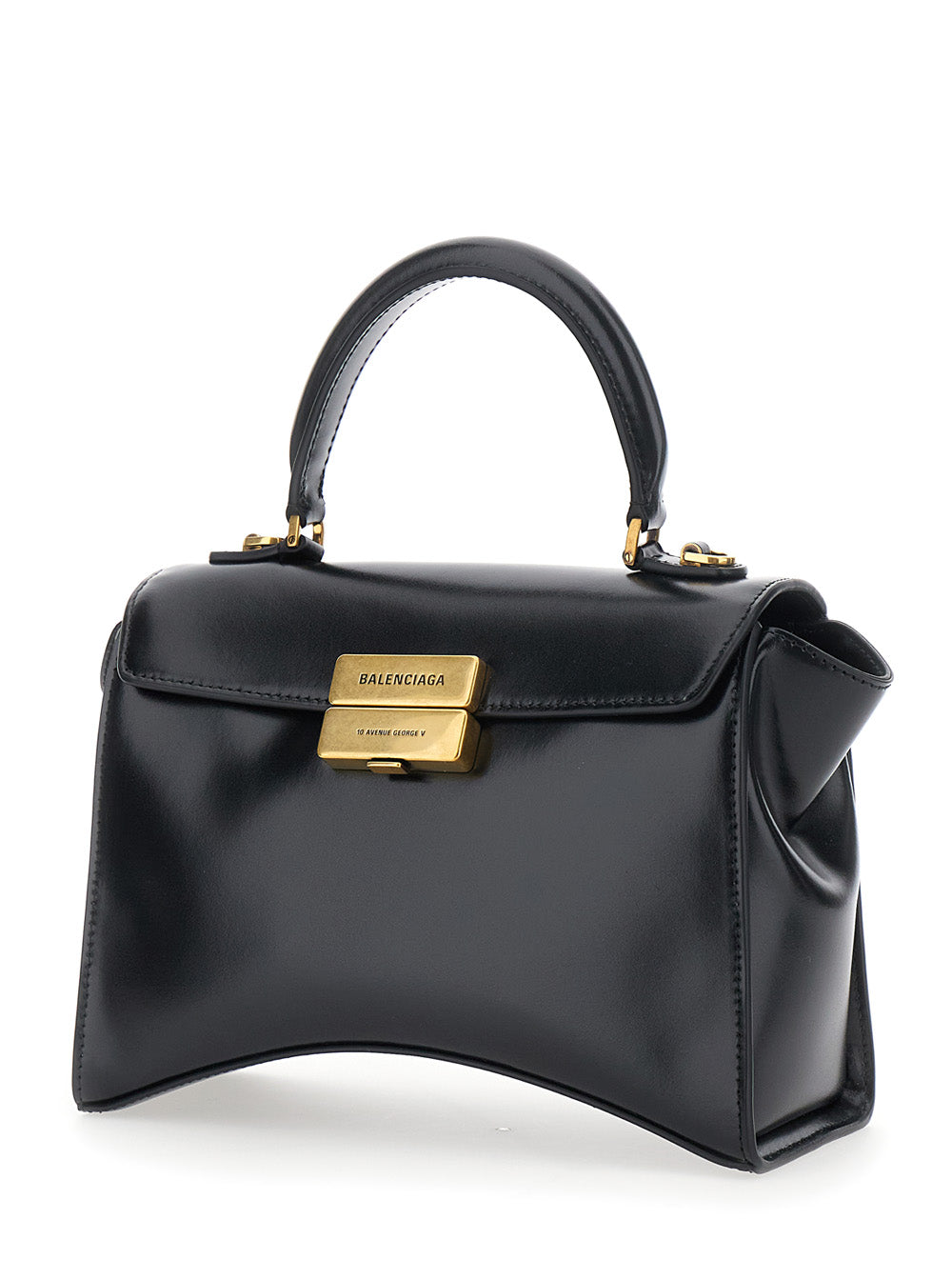 BALENCIAGA Balenciaga Women Hg Aven Top Handle Small Bag In Shiny Box Calf