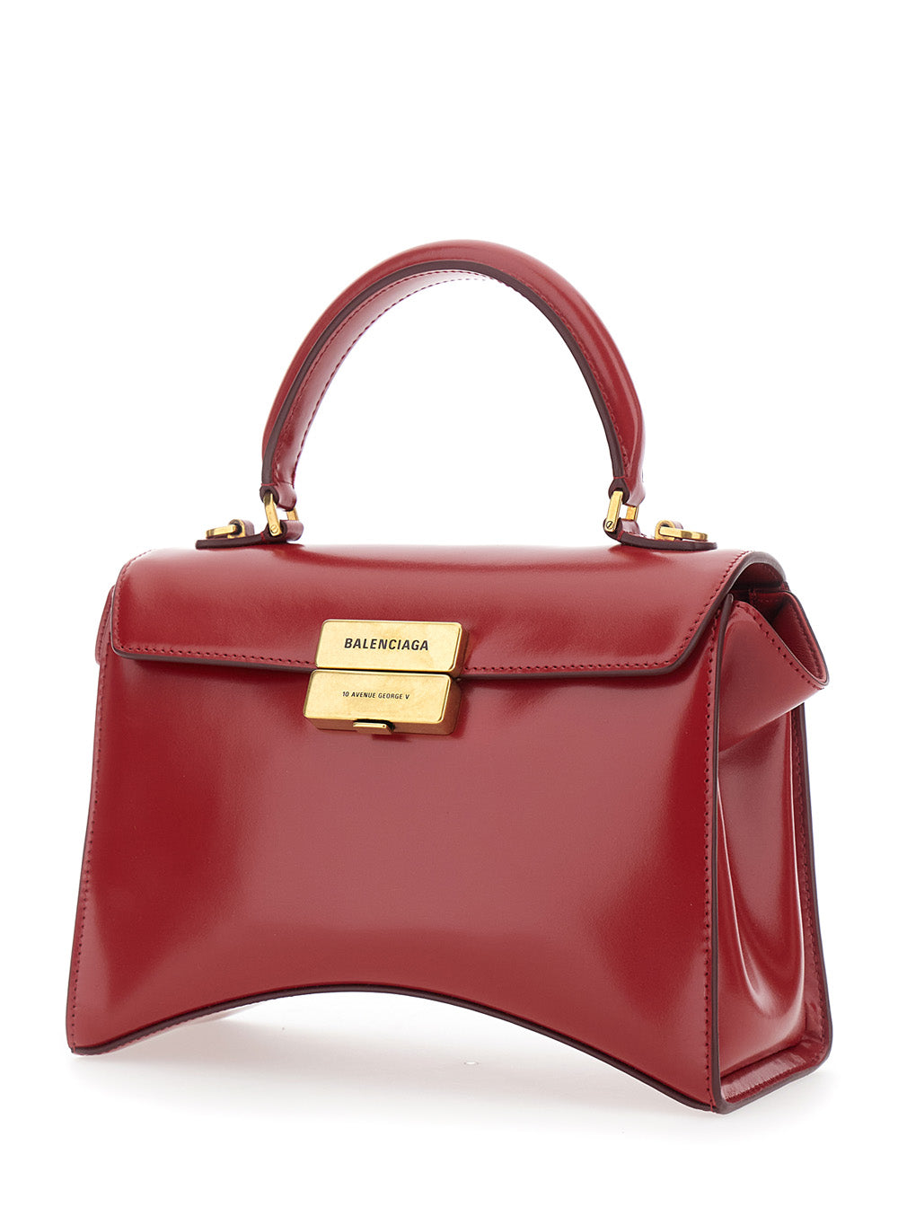 BALENCIAGA Balenciaga Women Hg Aven Top Handle Medium Bag In Shiny Box Calf Leather