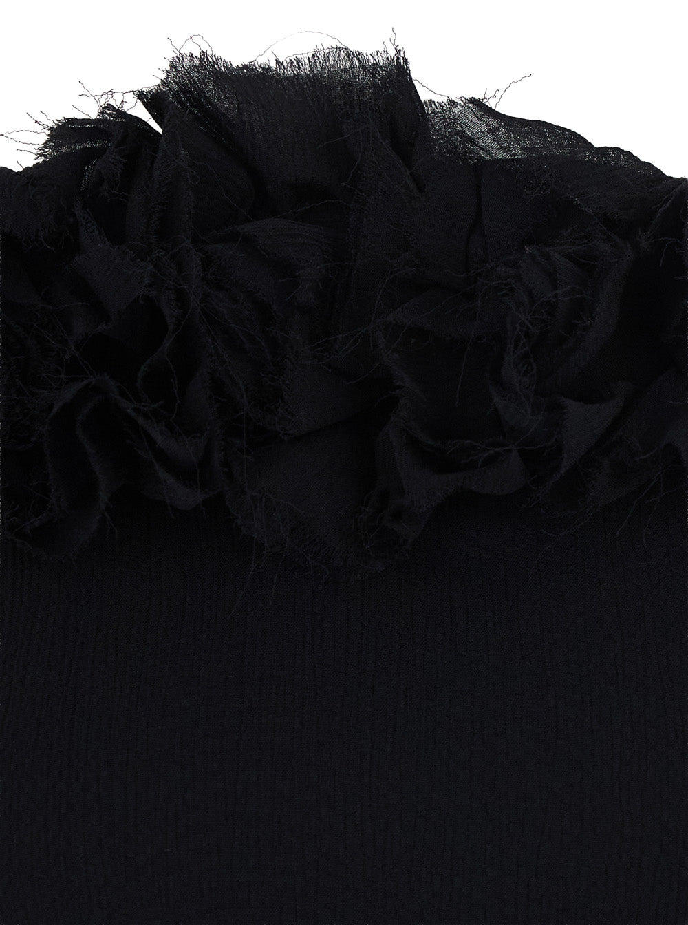 Blumarine Women Black Viscose Creponne Dress With Roses For Women