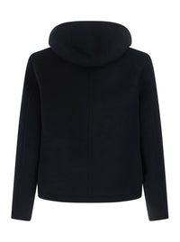 FENDI Fendi Men Lana Double Ff Full Zip Cappuccio