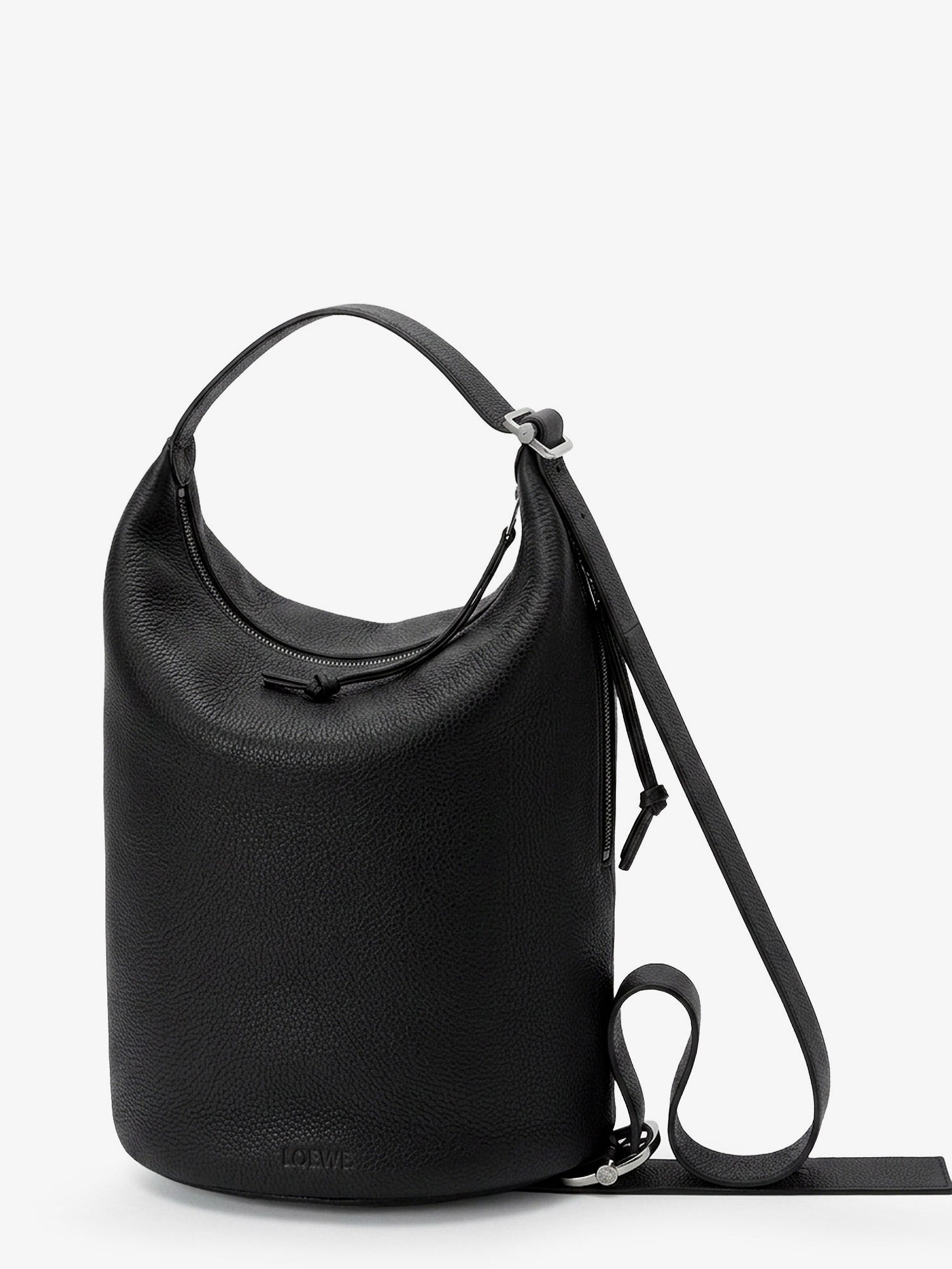 Loewe Men Loop Leather Crossbody Bag