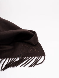 Max Mara Women Cashmere Stole With Monogram Embroidery