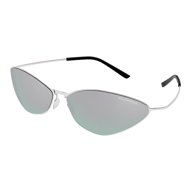 Balenciaga Sunglasses Cat Eye Full Rim, Black Frame and Grey Lens BB0350S001