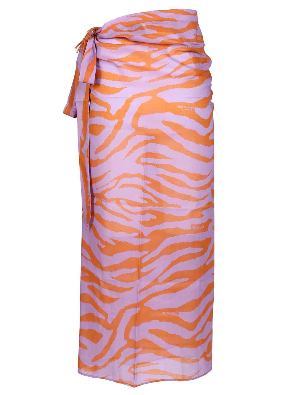 The Attico Women Animal Print Pareo