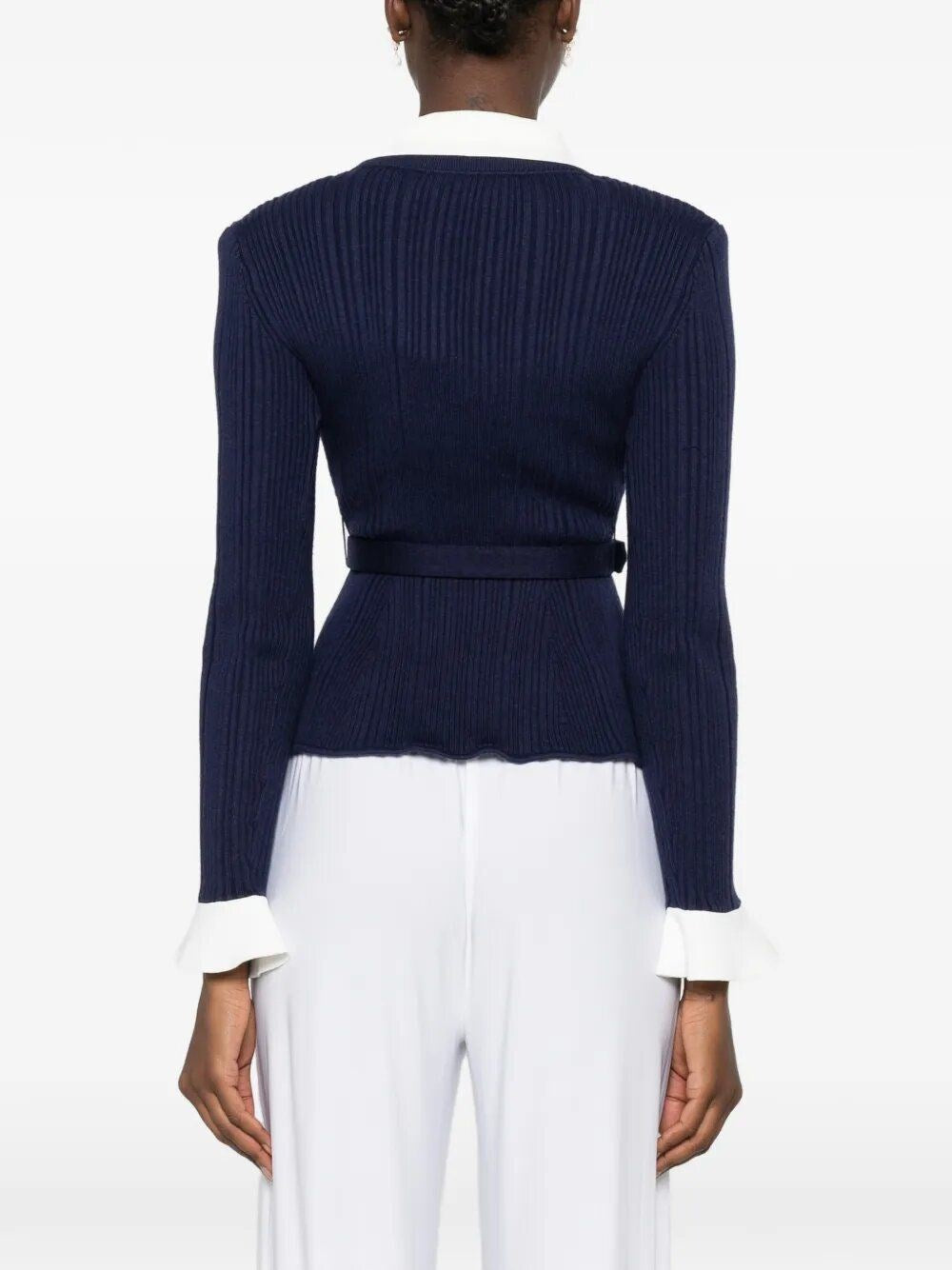Self-Portrait Women Ribbed Cardigan