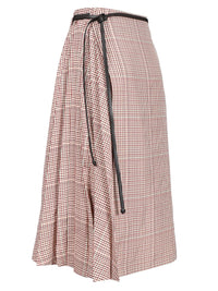 Bottega Veneta Women Checked Midi Skirt