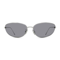 Loewe Loewe Sunglasses Geometric Full Rim, Shiny Silver Frame and Grey Lens LW40164U16A