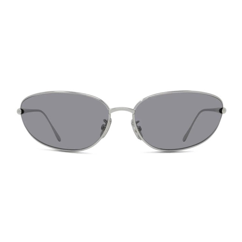 Loewe Loewe Sunglasses Geometric Full Rim, Shiny Silver Frame and Grey Lens LW40164U16A