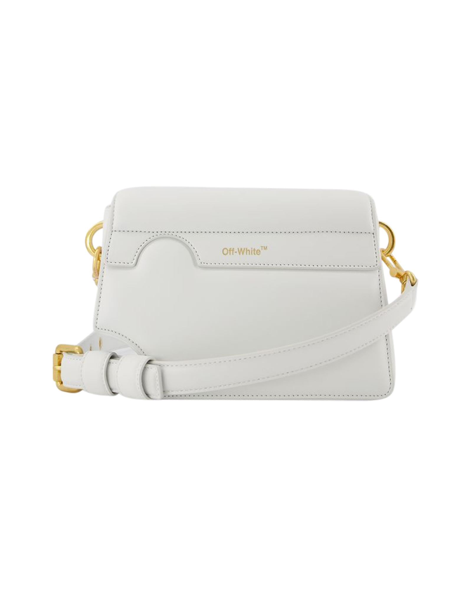 Off White Mini Flap Bag Leather Crossbody Women White Shoulder Bags