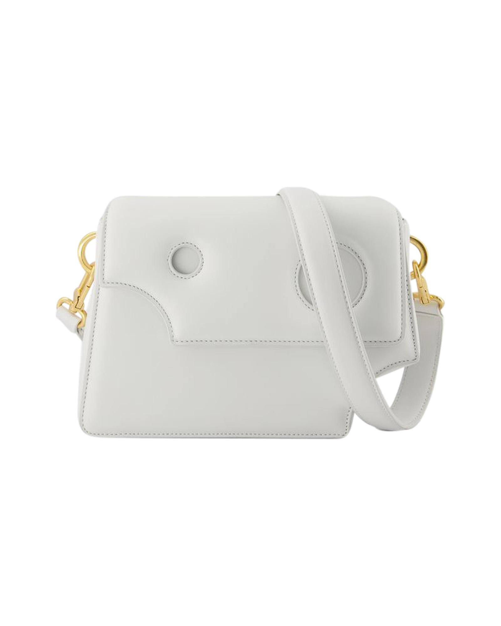 Off White Mini Flap Bag Leather Crossbody Women White Shoulder Bags