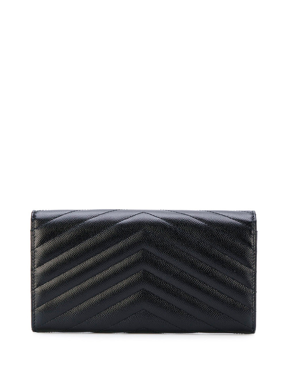SAINT LAURENT PARIS Cassandre Matelassé Large Flap Wallet In Grain De Poudre Leather Women
