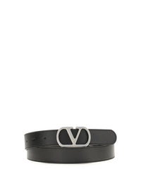 VALENTINO GARAVANI Valentino Garavani Men Vlogo Signature Leather Belt
