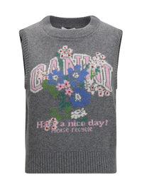 GANNI Ganni Women Wool Floral Vest