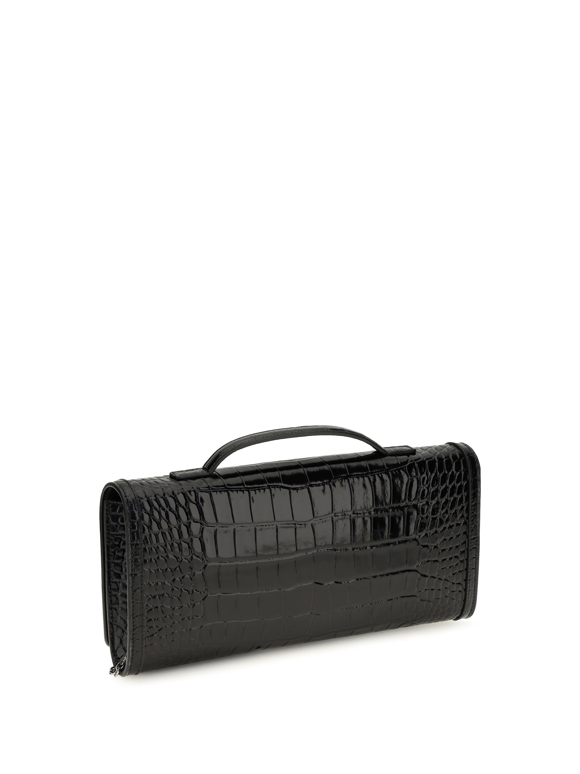 ROGER VIVIER Roger Vivier Women Belle Vivier Crocodile-Effect Clutch