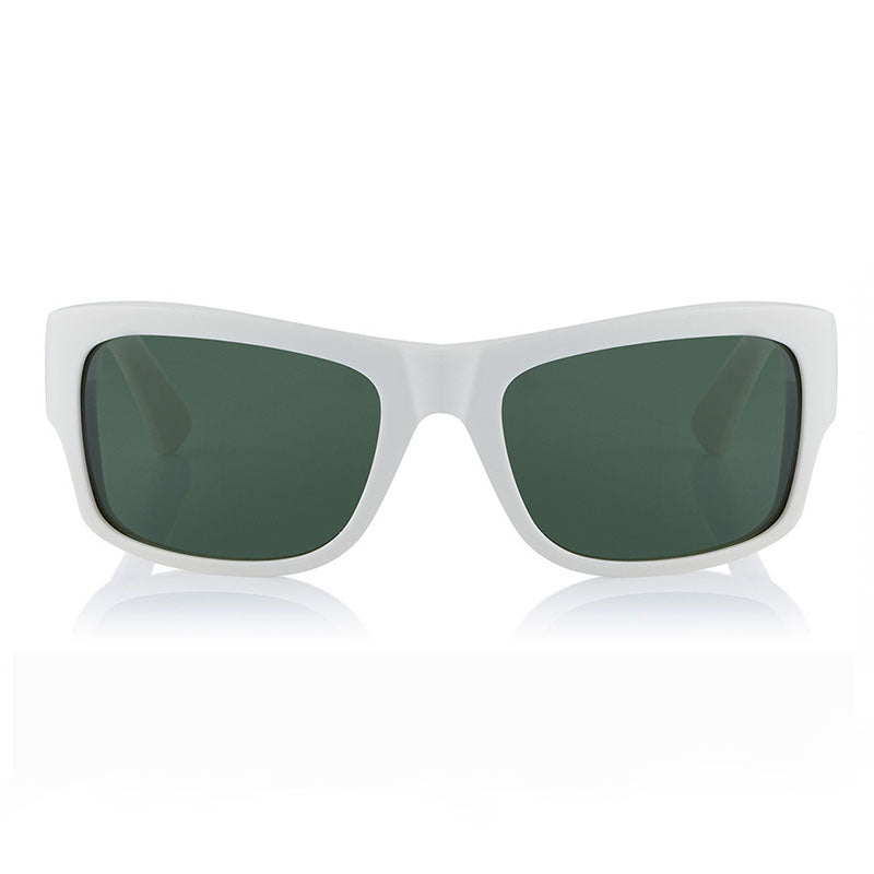 Celine Sunglasses Square Full Rim, Ivory Frame and Green Lens CL40079I25N