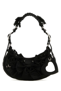 BALENCIAGA Balenciaga Women Black Satin Le Cagole Xs Shoulder Bag