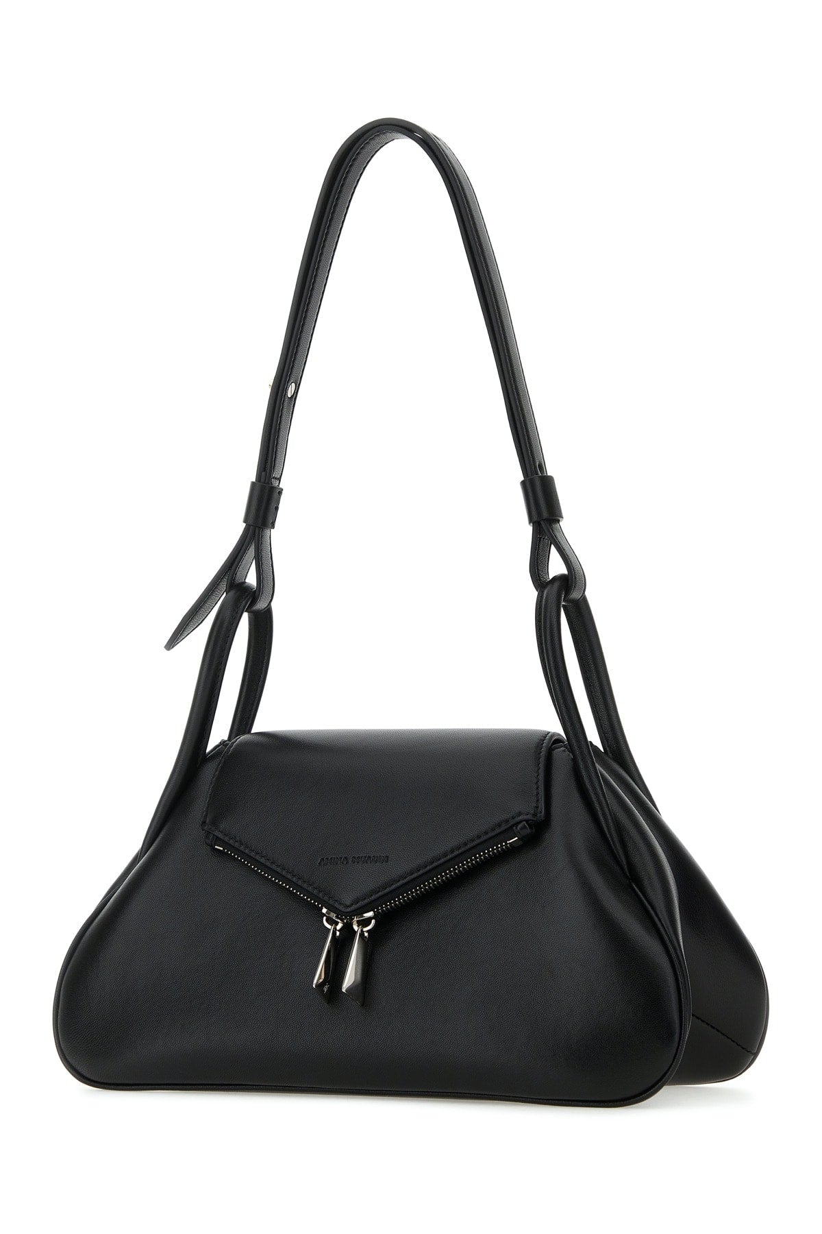 AMINA MUADDI Amina Muaddi Women Gemini Small Nappa Black  Silver Ha