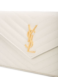 SAINT LAURENT Saint Laurent Women Classic Cassandre Chain Wallet In Grain De Poudre Leather