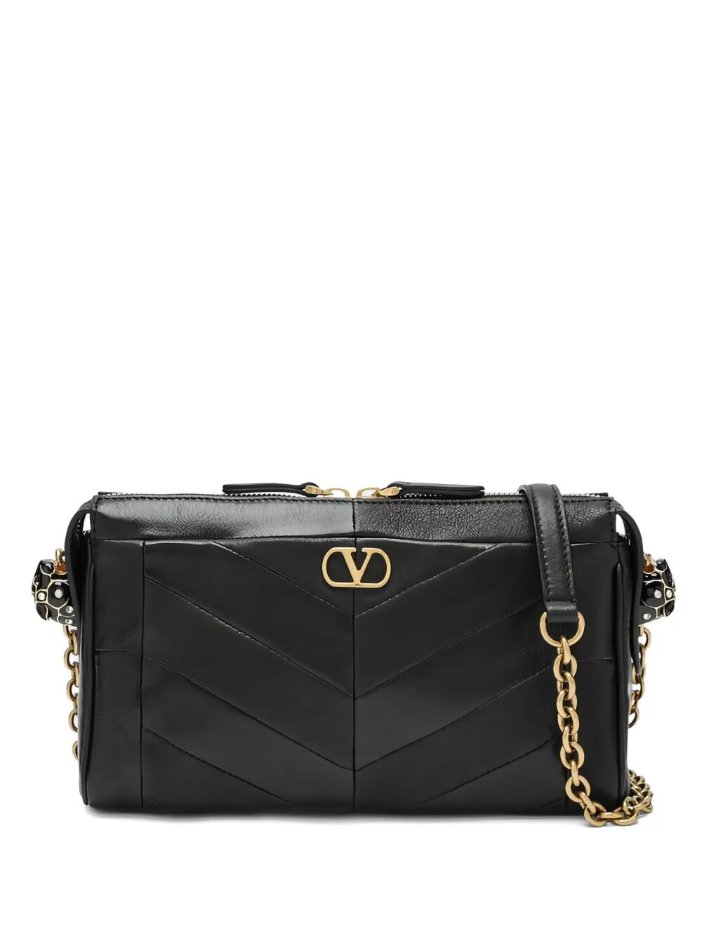VALENTINO GARAVANI Valentino Garavani Women Valentino Garavani Panthea Small Shoulder Bag In Nappa Leather With Chevron Pattern