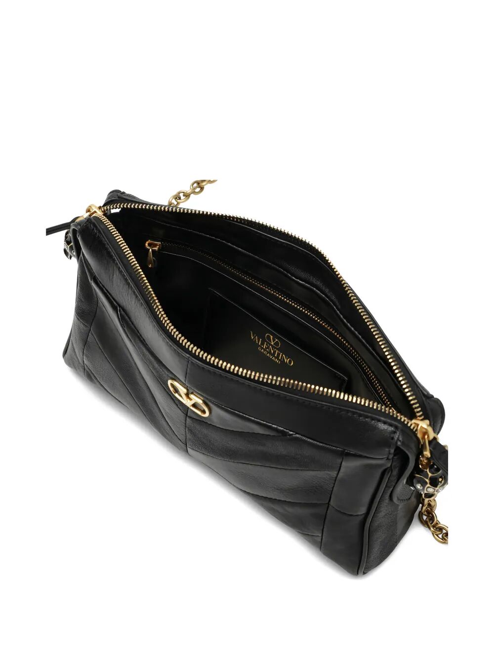 VALENTINO GARAVANI Valentino Garavani Women Valentino Garavani Panthea Small Shoulder Bag In Nappa Leather With Chevron Pattern